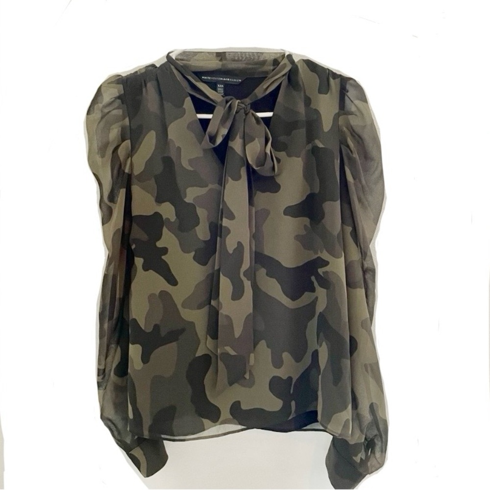White House Black Market camp blouse